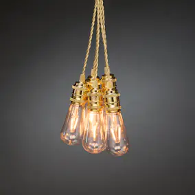 Ljusslinga Gnosjö Konstsmide 8L LED Utbytbar Guld