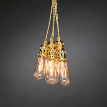 Ljusslinga Gnosjö Konstsmide 8L LED Utbytbar Guld