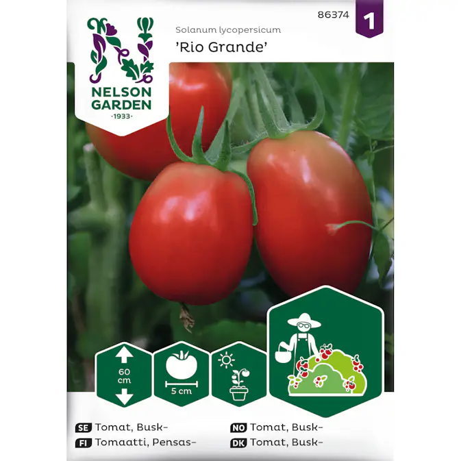Frö Nelson Garden Tomat Rio Grande Busktomat