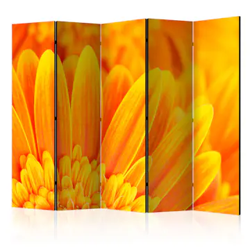 Rumsavdelare Skärmvägg Arkiio Yellow Gerbera Daisies II 225x172 cm