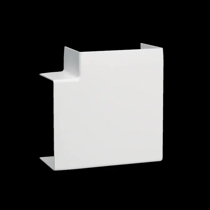 L-Vinkel till Matarkanal Hager Flexibel LF/LFH 60 x 110 mm Halogenfri Vit RAL 9016