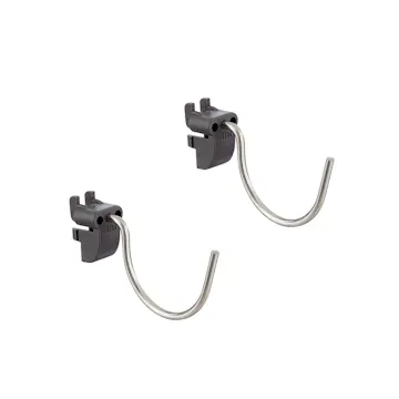 Liten Rund Krok Elfa Garage+ för Förvaringstavla 2-pack