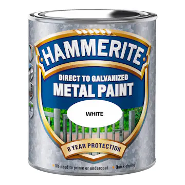 Metallfärg Hammerite Direkt På Galv Vit 750ml