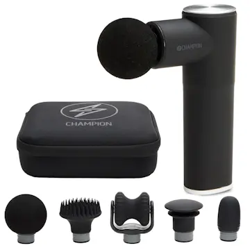 Massageredskap Champion Massagepistol Compact Power 3300RPM 1800mAh MG400 Svart