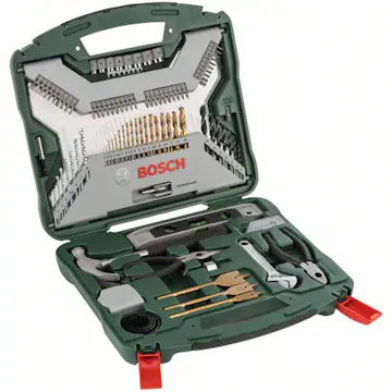 Borr-/bitsset Bosch Power Tools 103-delars X-Line Titansats