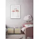 Poster Gallerix Watercolor Flamingos