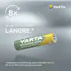 Batteri VARTA Laddningsbara Alkaliska AAA 800 mAh 4-Pack