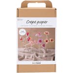 DIY-kit Creativ Company Kräppapper Blomma