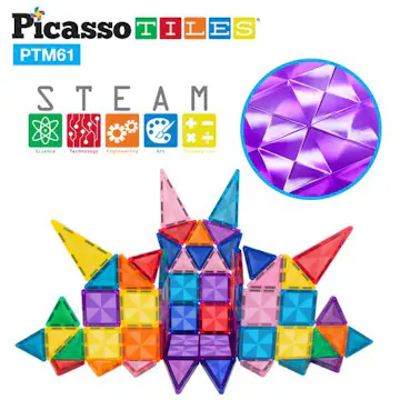 Magnetplattor Picasso Tiles 61 bitar Mini