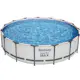 Poolpaket Bestway Steel Pro Max Ø4,57m Stålramspool Ovanmark med Filterpump