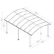Carport gop Arcadia 18 m2 Grey
