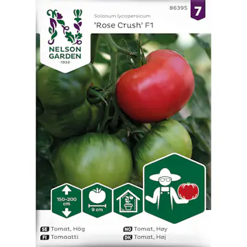 Frö Nelson Garden Tomat Hög Rose Crush F1