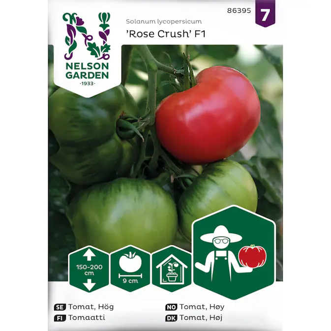 Frö Nelson Garden Tomat Hög Rose Crush F1
