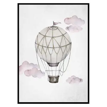 Poster Gallerix Watercolor Hot Air Balloon