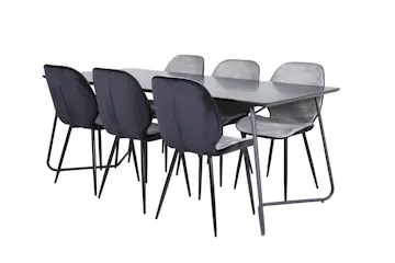 Matgrupp Venture Home Annika matbord och Elisa matstol