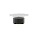 Soffbord Venture Home Bovall Runt Vardagsrumsbord i Svart Ask & Glas