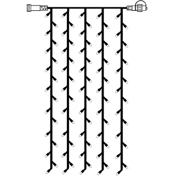 Ljusgardin Star Trading Extra System Decor 100L