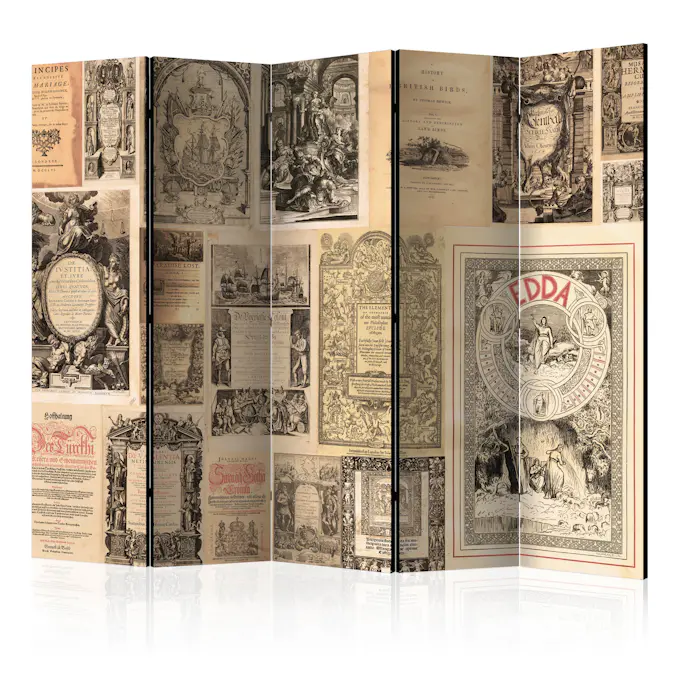 Rumsavdelare Skärmvägg Arkiio Vintage Books II 225x172 cm