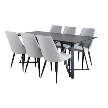 Matgrupp Venture Home Madde med 6 Laura Stolar Manchester