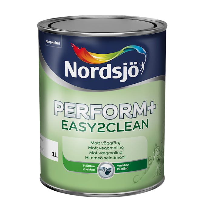 Väggfärg Nordsjö Perform+ Easy2Clean Matt Glans 10 1 L