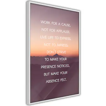 Poster Artgeist Affisch Make Your Absence Felt