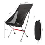 Campingstol Briv Hög Hopfällbar