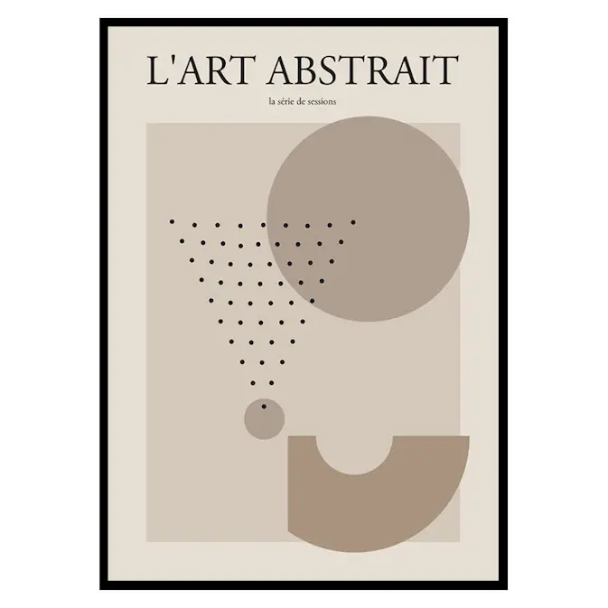 Poster Gallerix Lart Abstrait No3
