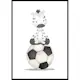 Poster Gallerix Zebra With Soccer Ball