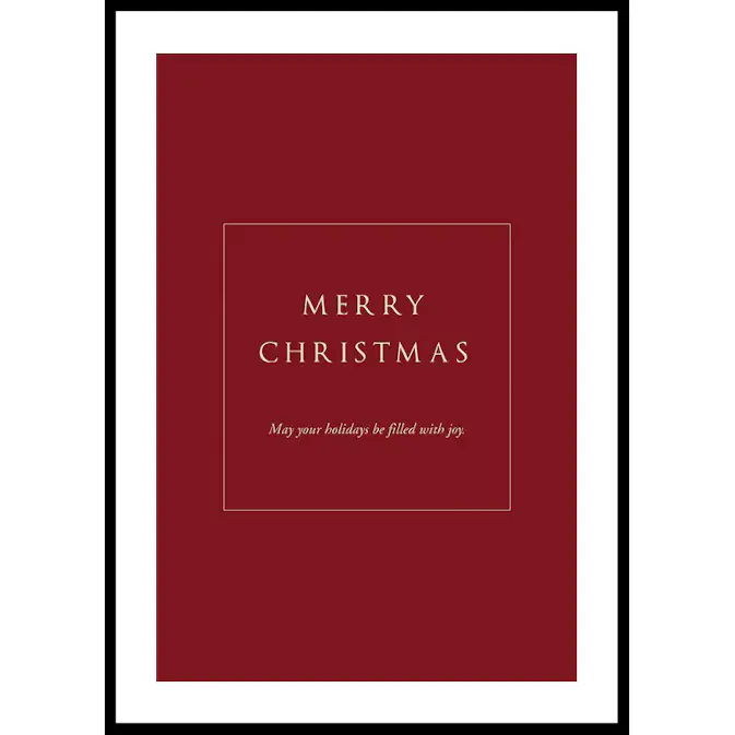 Poster Gallerix Merry Christmas Joy R&W