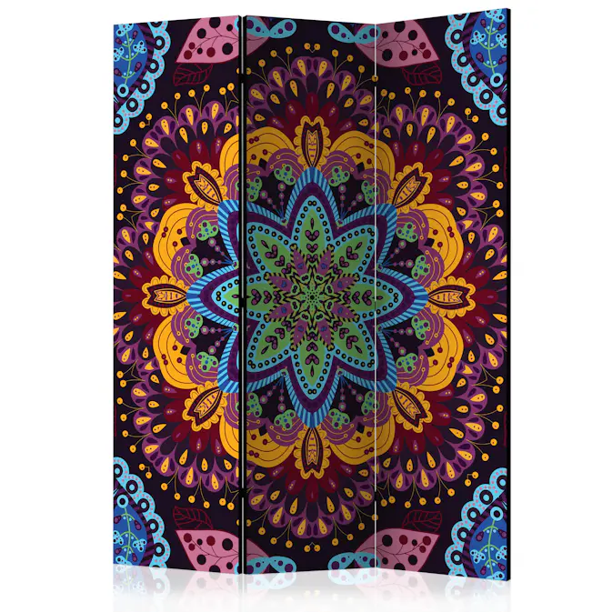 Rumsavdelare Skärmvägg Arkiio Colourful Kaleidoscope 135x172 cm