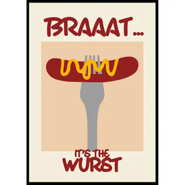Poster Gallerix Braaatwurst