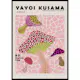Poster Gallerix Infinity Mushrooms Pink Yayoi Kusama