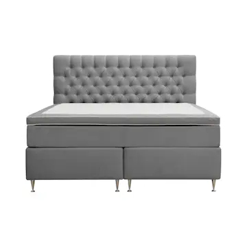 Kontinentalsäng Berg & Strand Hilton Lyx Komplett Sängpaket 160x200 cm med Knappad Sänggavel i Sammet