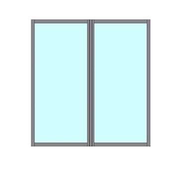 Fast Väggparti Novoroom Energi 2-Delat