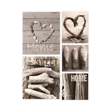 Tavla Art for the Home Home Sweet Home 5 Delar