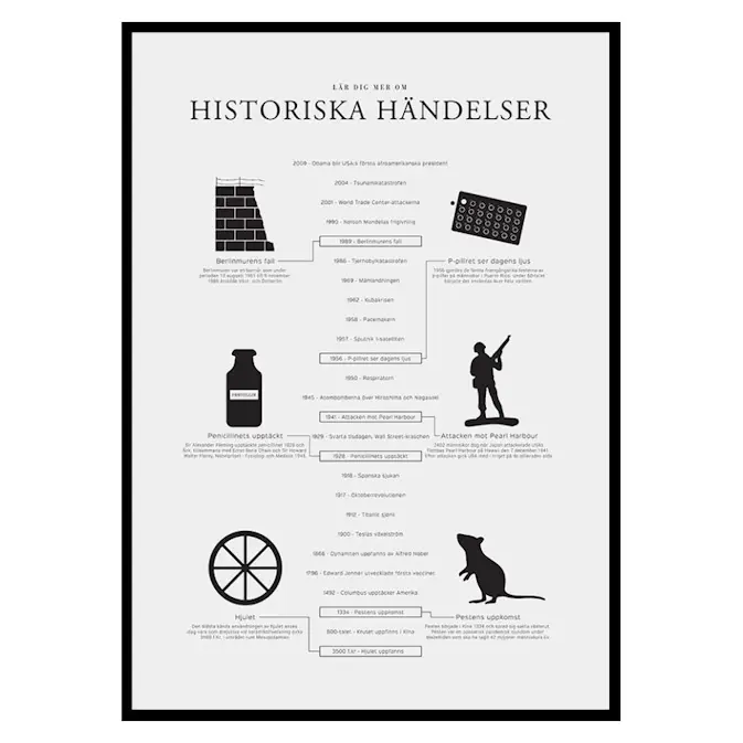 Poster Gallerix Historiska Händelser