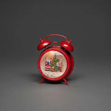 Snöglob Gnosjö Konstsmide Vattenfylld Väckarklocka Tomte