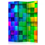 Rumsavdelare Skärmvägg Arkiio Colourful Cubes 135x172 cm