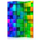 Rumsavdelare Skärmvägg Arkiio Colourful Cubes 135x172 cm