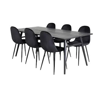 Matgrupp Venture Home Salt med 6 Pobbie Stolar