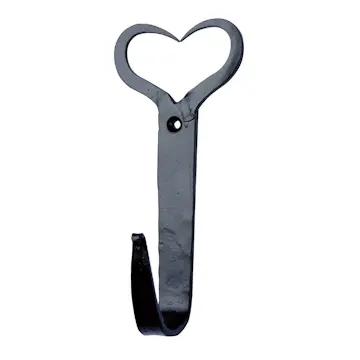Klädkrok Millers 1-Krok Smide Svart 150 mm