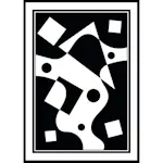 Poster Gallerix Abstract Geo BW