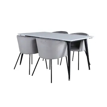 Matgrupp Venture Home Jolie med 4 Bergen Stolar