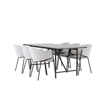 Matgrupp Venture Home Astrid med 6 Evelina Stolar