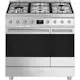 Gasspis Smeg C92GMX2 Sinfonia Rostfri med Dubbelugn och Grillfunktion