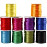 Satinsnören Creativ Company Sortiment Starka Färger Tjocklek 2 mm 10x50 m/1 Förp