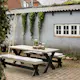 Träbord Utomhus PLUS Nostalgi Gråbrun/Svart i Furu