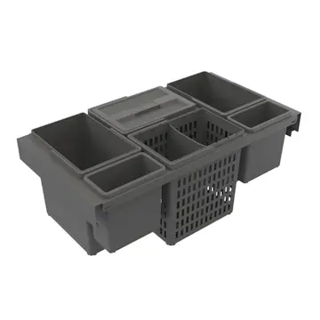 Källsorteringskärhållare Beslag Design Trend Highside 800 Eco Mörkgrå