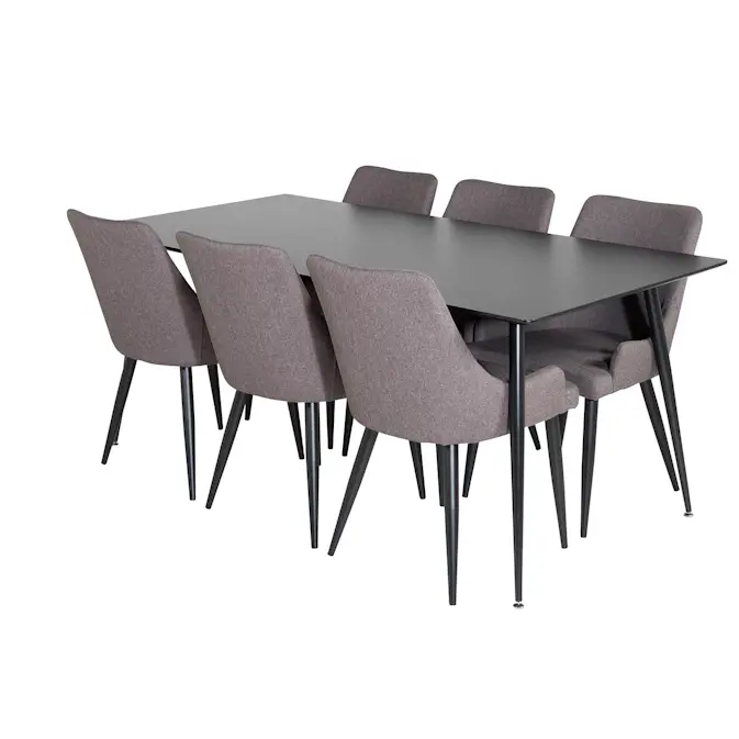 Matgrupp Venture Home Silvia med 6 Plake Stolar