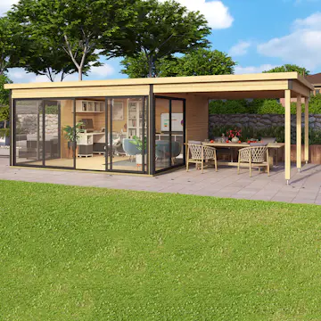 Fristående Uterum Landskap Stråla med Uteplats 30,0 kvm